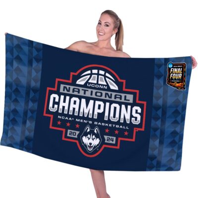 UConn Huskies Mens Basketball Rectangle Beach Towel WBT1126 1